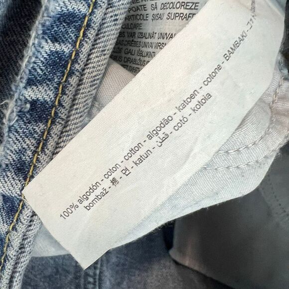 Zara Women's XS Blue Denim Mini Dress Short Sleeve - Picture 7 of 8